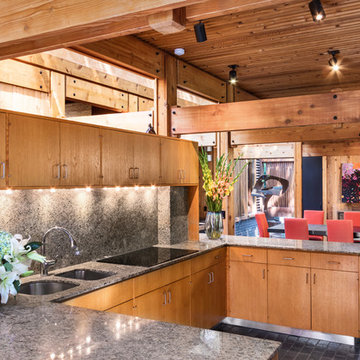 Modern Cedar Kitchen