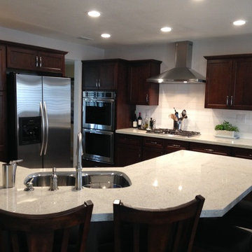 Modern Cherry w/ White Granite