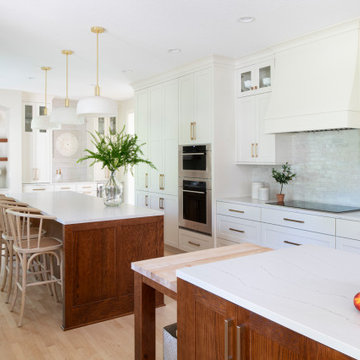 Modern Classic Double Island Kitchen