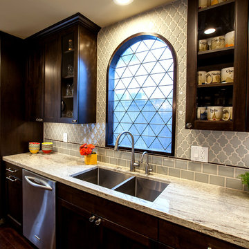Modern, colorful Spanish Colonial Kitchen