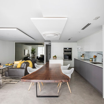 Modern concrete looks - living room floors