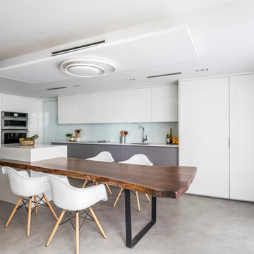 Modern concrete looks - living room floors