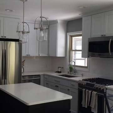 Modern/Contemporary Black & White Kitchen
