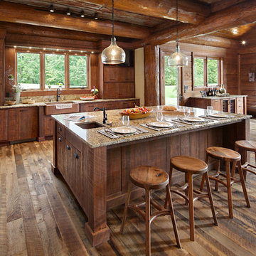 Modern Day Log Cabin - The Bowling Green Residence - Kitchen