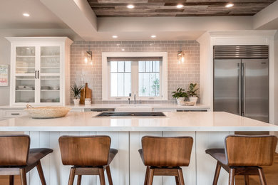 Inspiration for a farmhouse kitchen remodel in San Diego