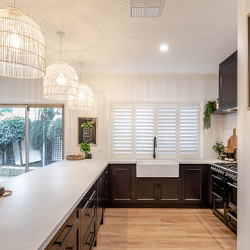 Modern Hamptons Monochrome Kitchen