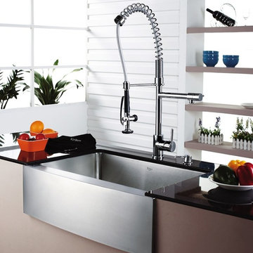 Modern Industrial Kitchen Sink and Faucet