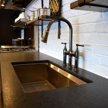Modern Industrial Kitchen Sink Detail