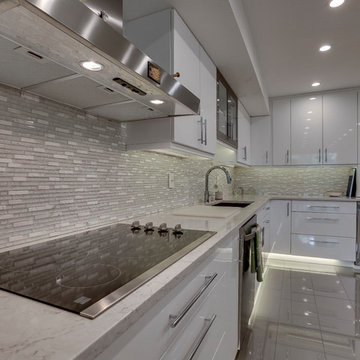 Modern Kitchen and Dining Room Hutch Design Bethesda, MD