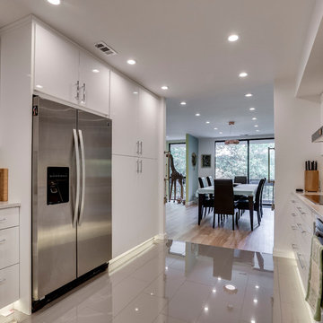 Modern Kitchen and Dining Room Hutch Design Bethesda, MD