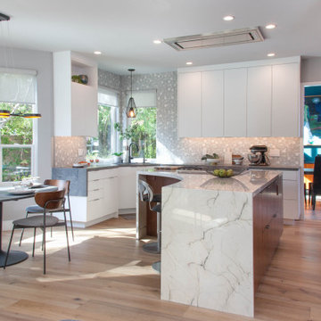 Modern Kitchen & Family Room