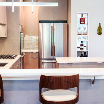 Modern Kitchen and Living