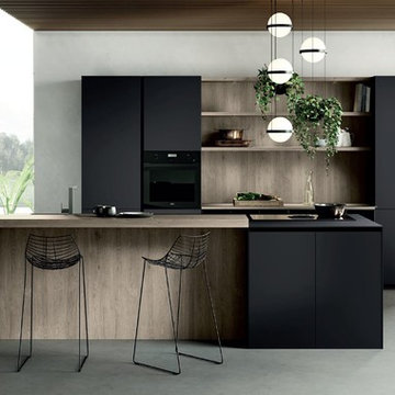 Modern Kitchen & Living