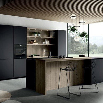 Modern Kitchen & Living