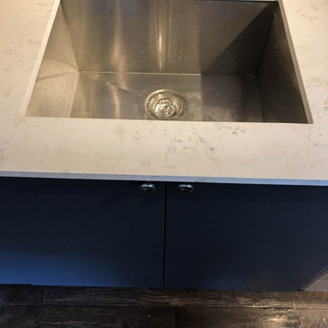 Modern kitchen cabinet refacing in Toronto