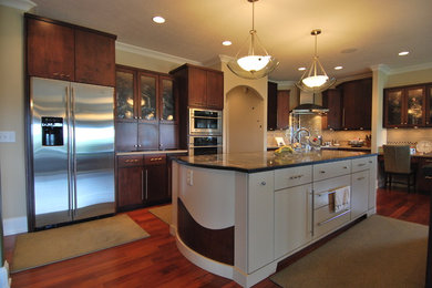 Inspiration for a contemporary kitchen remodel in Indianapolis
