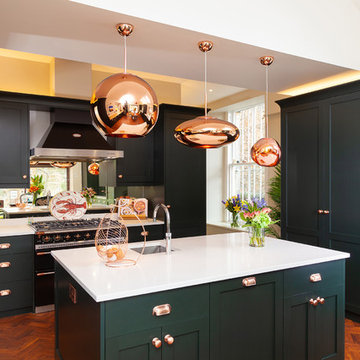 Modern kitchen copper details