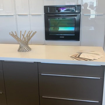 Modern Kitchen Custom Slab Cabinetry