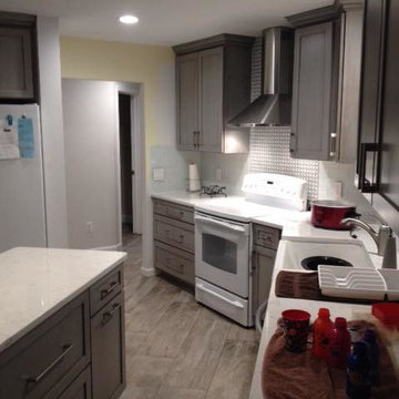 Modern Kitchen (Grey Cabinetry) - Macomb Township