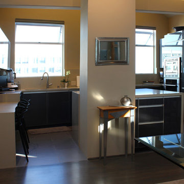 Modern kitchen in the historic Clock Tower building in San Francisco