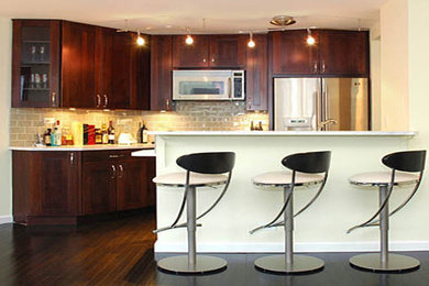 Пример оригинального дизайна: кухня в современном стиле