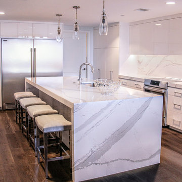 Modern Kitchen Update Done in Acrylic White