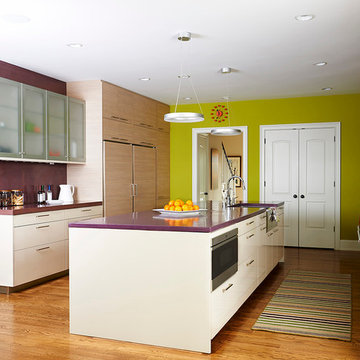 Modern and Vibrant Kitchen