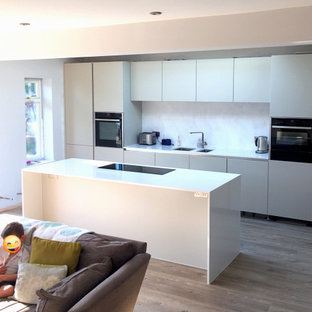 Modern Light Grey Kitchen Lounge