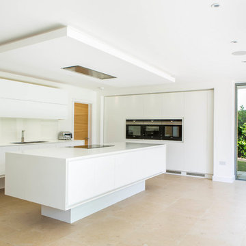 Modern Minimal White Kitchen