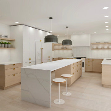Modern Oak Kitchen