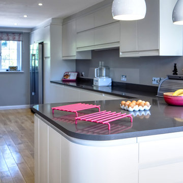 Modern Pink Kitchen Installation in Newick, East Sussex