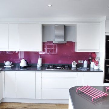 Modern Pink Kitchen Installation in Newick, East Sussex