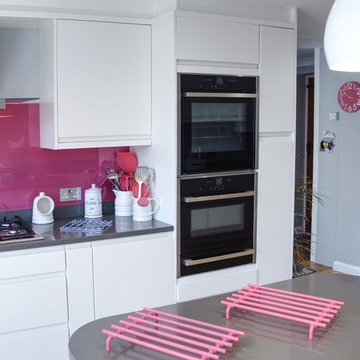 Modern Pink Kitchen Installation in Newick, East Sussex