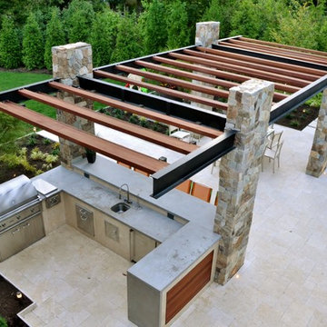 Modern Pool Design Backyard