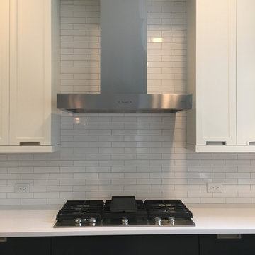 Modern Scandinavian Farmhouse | Black and White Kitchen