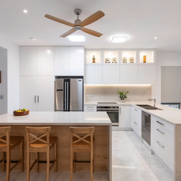 Modern Sophistication in Sandgate Kitchen and Laundry