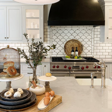 Modern Spanish Estate - Metal Hood & Tile Pattern www.hryanstudio.com