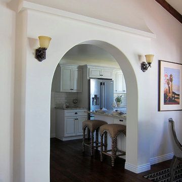 Modern Spanish Style Kitchen in Historic Santa Barbara Home