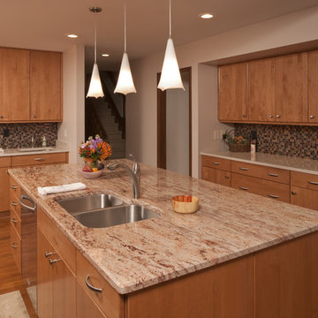 Modern transformation of a bland subdivision kitchen