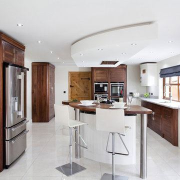 Modern walnut horizon kitchen