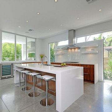 Modern Walnut Kitchen