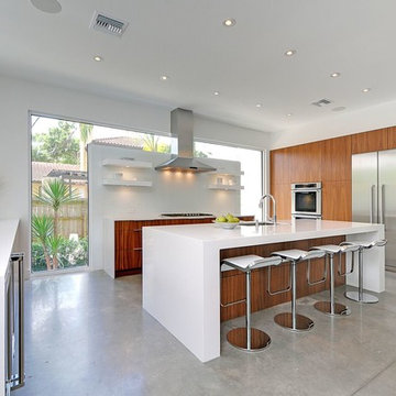 Modern Walnut Kitchen