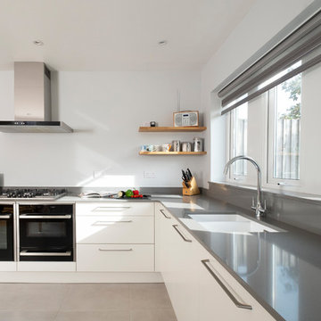 modern white and grey