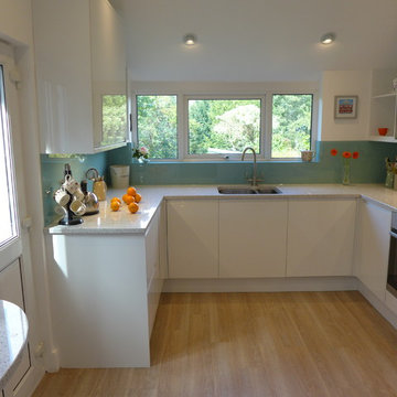 Modern white gloss kitchen