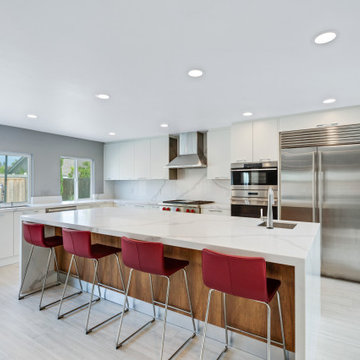 Modern White Kitchen in Irvine