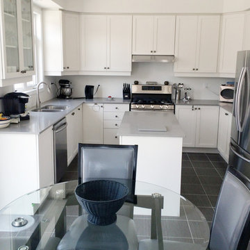 Modern White Kitchen in Toronto