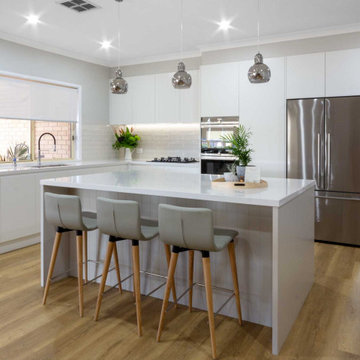 Modern White Kitchen, Kellyville