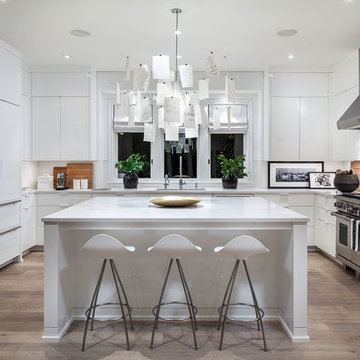 Modern white kitchen