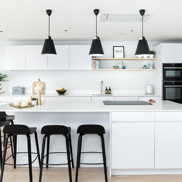 Modern White Kitchen - Parsons Green