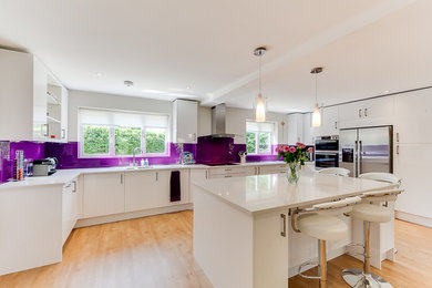 This is an example of a modern kitchen in Sussex.